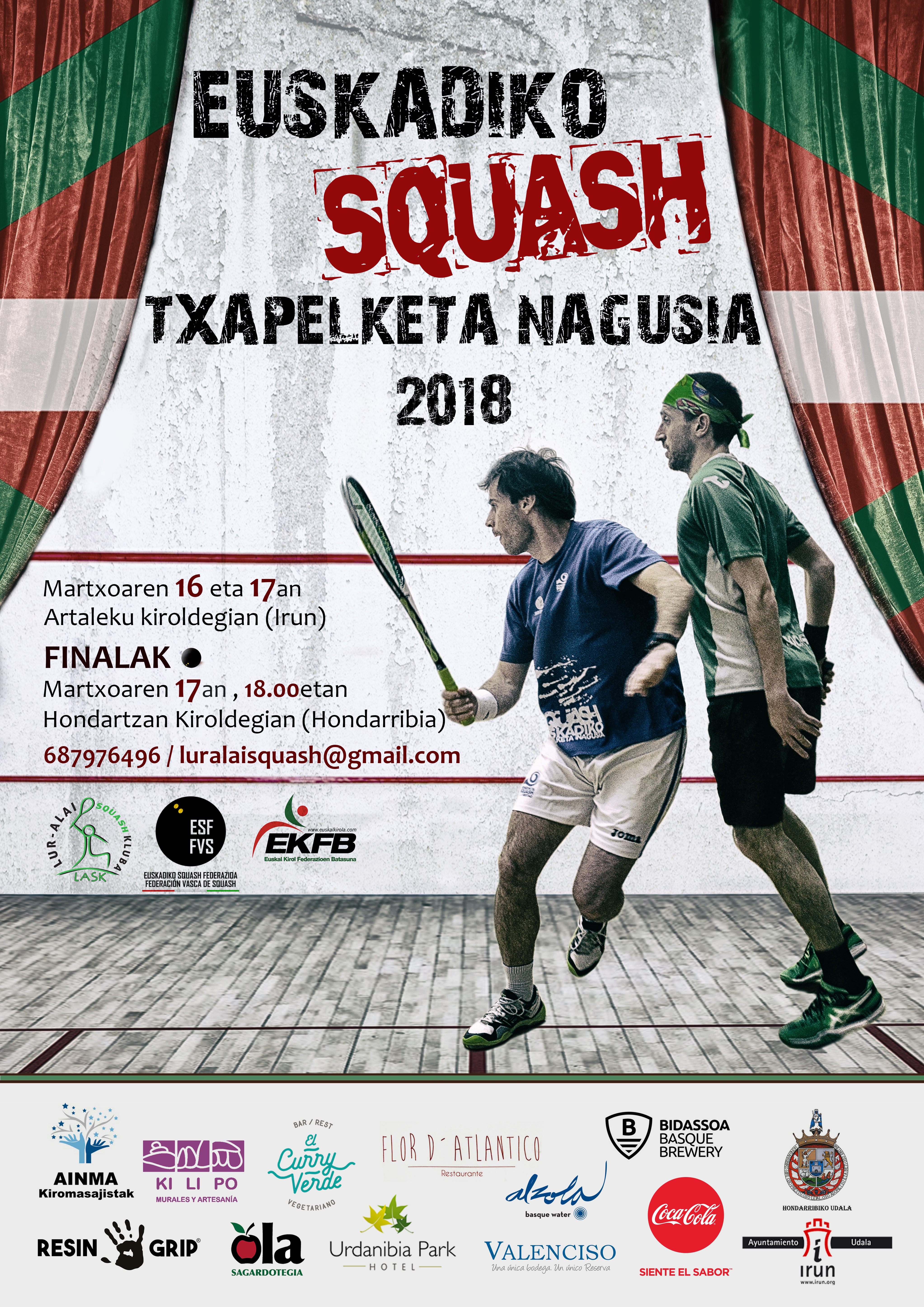EUSKADIKO SQUASH TXAPELKETA 2018